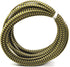 Othmro 5m/16.4ft PET Expandable Braid Cable Sleeving, Flexible Wire Mesh Sleeve Black Gold for TV Audio PC Cords