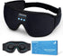 Sleep Headphones Bluetooth 5.0, Wireless 3D Eye Mask, Washable for Side Sleepers, Adjustable Stereo Speakers