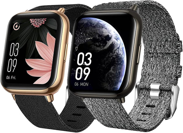 Nylon Replacement Strap for AGPTEK Smartwatch, Compatible with 1.69" Smartwatches, MuGo/Rinsmola/Motast