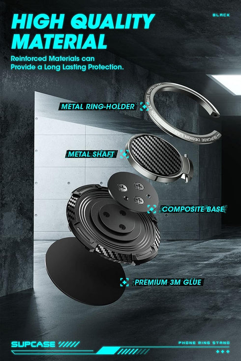 SUPCASE 360° Rotation Phone Ring Holder with Metal Grip for Magnetic Car Mount