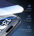 iPhone 15 Pro Magic John 2 Pack Tempered Glass Screen Protector, HD Clear, Bubble Free, Easy Install, Dynamic Island