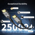 DERSUR 8K 2.1 48Gbps 1.6FT, Cord-4K@120Hz, 8K@60Hz,eARC, PS3,Computer,HDTV,DVD,Projector HDMI Cable Short Ultra High