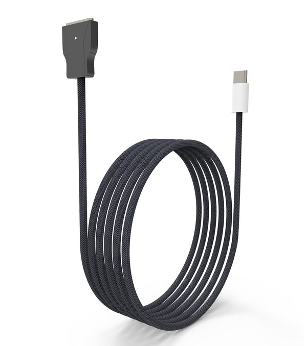 Type C to Magnetic Charging Cable, Compatible with MagSafe 3 and MacBook 2012-2023, 2M, Midnight Black
