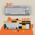 QKA KEEB QKAT KEYCAP, Novelty Kit, OEM Profile, PBT Keycaps, 24 Keys, MX Compatible Switches