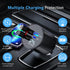 Retractable Car Charger, 66W 4 in 1 Super Fast Charging with 2 Retractable Cables and 2 USB Ports for iPhone
