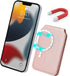 Cavor Magsafe Wallet for Apple Wallet, Magnetic Phone Magsafe Wallet for iPhone 15/14 Pro Max/14 Pro/13/12, Pink