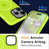 MOCCA Strong Magnetic iPhone 15 Pro Max Case, Fluorescent Green Slim Shockproof, 13FT Military Drop Protection