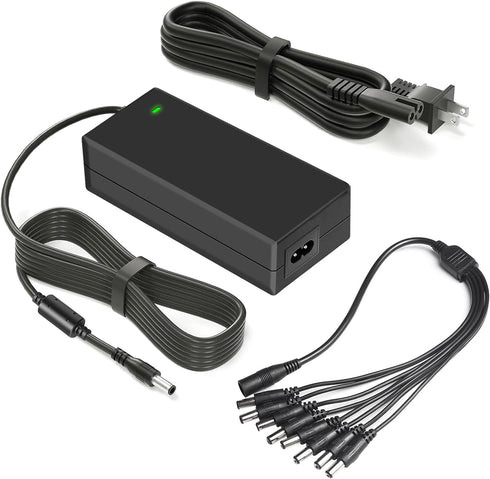 12V AC Adapter Security Camera Power Supply for Lorex, Samsung, Q-See, Night Owl, Swann, Annke Cameras, CCTV DVR