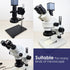 Microscope Light Microscope LED Ring Light Illuminator, Electronic Industry Microscope Ring Lamp 144 LED Bubbles for Lab Monocular Binocular Trinocular Stereo Microscope Camera