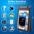 Large Floating Waterproof Phone Pouch with Sealing Strip, Cell Phone Dry Bag Case for iPhone 15/14/13/12/Pro Max