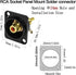 QIANRENON Gold Plated RCA Panel Mount Adapter, RCA Female to Solder Terminal AV Connector (Red)