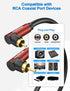Dual 90 Degree RCA Cable Right Angle Subwoofer Cable - New Upgrade Double RCA Coaxial Audio Cable - Wine Red