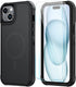SunStory 15 3-Layer 3 1 15 6.1",Black Magnetic for iPhone Case with HD Screen Protector, Compatible with MagSafe, Heavy