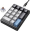 Kisnt KN17 Wired Mechanical Number Pad- 17 Keys Hot Swappable Numpad with White
