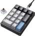 Kisnt KN17 Wired Mechanical Number Pad- 17 Keys Hot Swappable Numpad with White