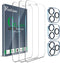 Ferilinso 3 Pack Screen Protector for iPhone 11 Pro Max & Tempered Glass Camera Lens Protectors - Ultra Phone Case