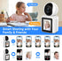 MYPIN 2K 360 Two-Way Video/Audio Indoor Camera, Child/Elder/Dog/Pet Camera with Phone App& Degrees Pan Tilt, Night