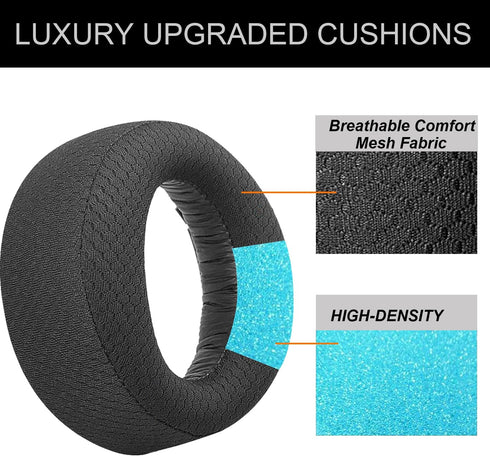Replacement Ear Pads for Sony Playstation 5 PS5 Pulse 3D Wireless Headset, Breathable Mesh Fabric Ear Cushions Covers