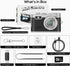 Dienspeak 1080P 32GB 0.96" Mini Digital Camera, HD Tiny Retro Keychain Camera with Card, Screen & OTG Adapter, Vintage