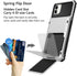 Vofolen Protective Wallet Case for iPhone 11, 4-Card Holder Flip Door Anti-Scratch Dual Layer Cover (White)