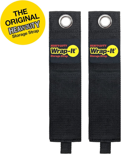 Heavy-Duty Wrap-It Storage Straps, 22" (2 Pack), Hook and Loop Organizer for Cords, Cables, Hoses, Garage, Home, RV