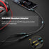 Headset Adapter, 3.5mm Headphone Mic Splitter CTIA TRRS Male to Dual TRS Female Y Audio Microphone Splitter Cable for