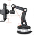 Car Phone Mount - Versatile Dashboard Suction Phone Holder, Universal Fit for Trucks and Cars, Black