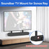 Yibracki Heavy Duty Soundbar Mount for Sonos Ray TV Mount - Height Adjustable Soundbar TV Mount for Sonos Ray Mounting