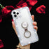 Bonitec 3D Glitter Sparkle Bling Case with Metal Finger Ring for iPhone 12 Pro Max, Luxury Shiny Crystal Cover
