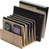 MobileVision Bamboo Device Organizer for Smartphones, Tablets and Laptops, 7 Slots With Extra