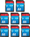 INDMEM SD Card 4GB, 8 Packs Class 4 Flash Memory Card, MLC Standard Secure Digital Cards for Camera