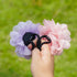 2 Pack 2nd 1st, Kids Hair Ties Holder for Airtag & Cute Flower Hidden Hair Elastic Band GPS Tracker Case for Girls