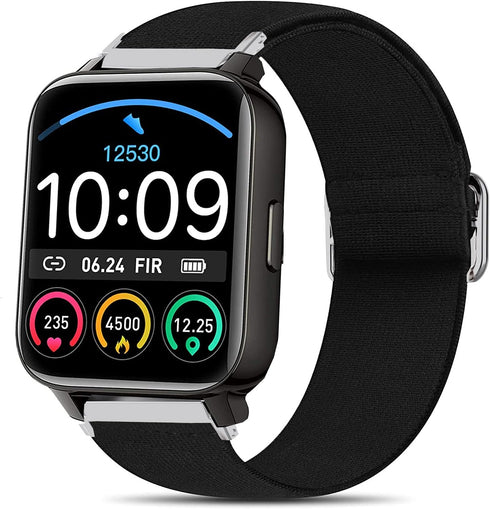 Motast 1.69" Smartwatch Band Compatible Stretch Nylon Adjustable Replacement Strap