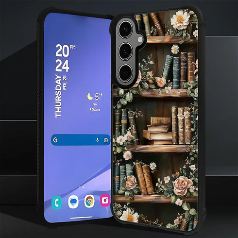 SKAMIX S24 Plus/S25 for Samsung Galaxy Plus Case,Soft Silicone Shockproof Bumper Camera Protection Phone Case-Vintage