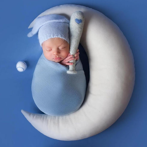 IGMaryBox Baby Moon Star Pillow Infant Posing Pillow Newborn Photography Prop Newborn Photography Posing Pillows Grey