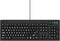 New 104-Key Large Print USB Wired Keyboard, 7ft, Spill-Resistant, Sleek Black for Laptop, Mac, TV, and Computer