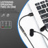 Pasow USB to 3.5mm Jack Audio Adapter - USB to Headphone Jack Adapter Cable with TRRS 4-Pole Mic-Supported
