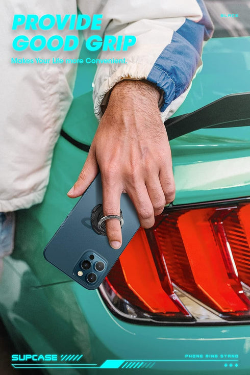 SUPCASE 360° Rotation Phone Ring Holder with Metal Grip for Magnetic Car Mount
