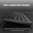 MIKUSO Fade-Proof Lettering Wired Keyboard Full Size - USB Office Keyboard with not Fading Keys,Silicone Anti Slip