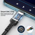USB Type C to 3.5mm Audio Adapter for Motorola Edge+, iPhone 16, Google Pixel, Nylon Cable to Aux Jack Dongle