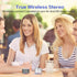 LENRUE Portable Wireless Bluetooth Speaker, Built-in Mic, HD Sound and Bass for iPhone, iPad, Android, Silver