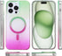 CASEOWL iPhone 15 Pro Max Case, Compatible with MagSafe, Clear Cute Glitter Card Protective Cover for Women and Girls