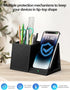 2-in-1 Pen Holder with Wireless Charger, Compatible with iPhone 16/15/14/13/12/11/8 Series, Desk Phone Stand