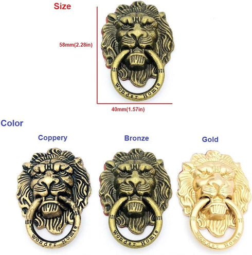 Lion Pattern Cell Phone Ring Stand Holder, Colorful Cute Painted Universal Metal Buckle Finger Ring Kickstand