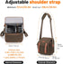 Cwatcun Small Camera Bag Compact Canvas Camera Messenger Bag, Digital Camera Shoulder Case, Travel Photography Bag