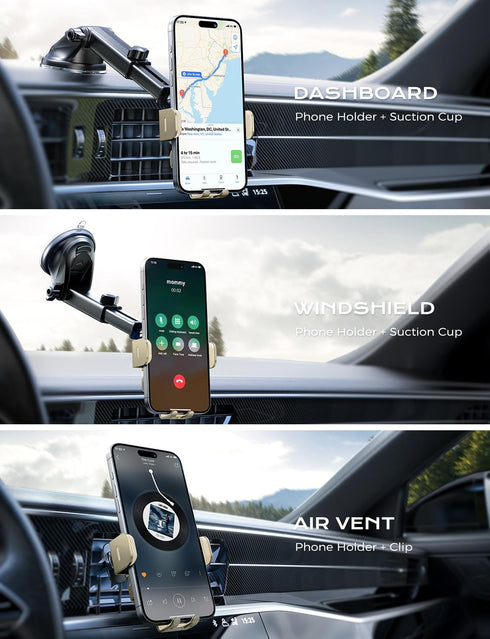 CHGeek Wireless Car Charger, 15W Fast Charging Auto Clamping Phone Mount for iPhone and Samsung Galaxy