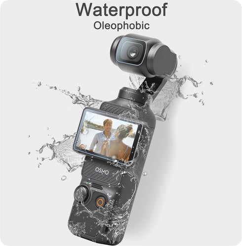 FiTSTILL 3pcs Lens Protector + 3pcs LCD Screen Protector for DJI Osmo Pocket 3 Camera, Ultra-Clear Tempered Glass Film