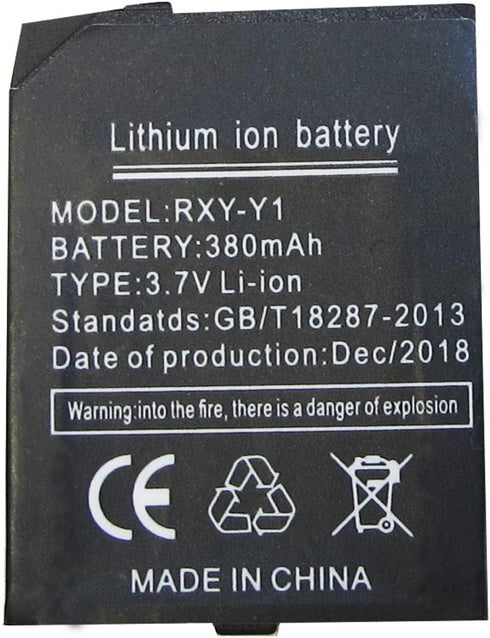 RYX-Y1 Smart Watch Battery 380mAh for Y1 Smart Watch Phone, Long Standby Battery