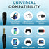 Headphone Splitter 3.5mm Aux, 2 Female to 1 Male Audio Y Splitter Stereo Dual Headphone Adapter for Laptops, PC