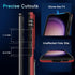 DEERLAMN Military Grade Case for Samsung Galaxy S23 with Slide Camera Cover & Screen Protector - Red